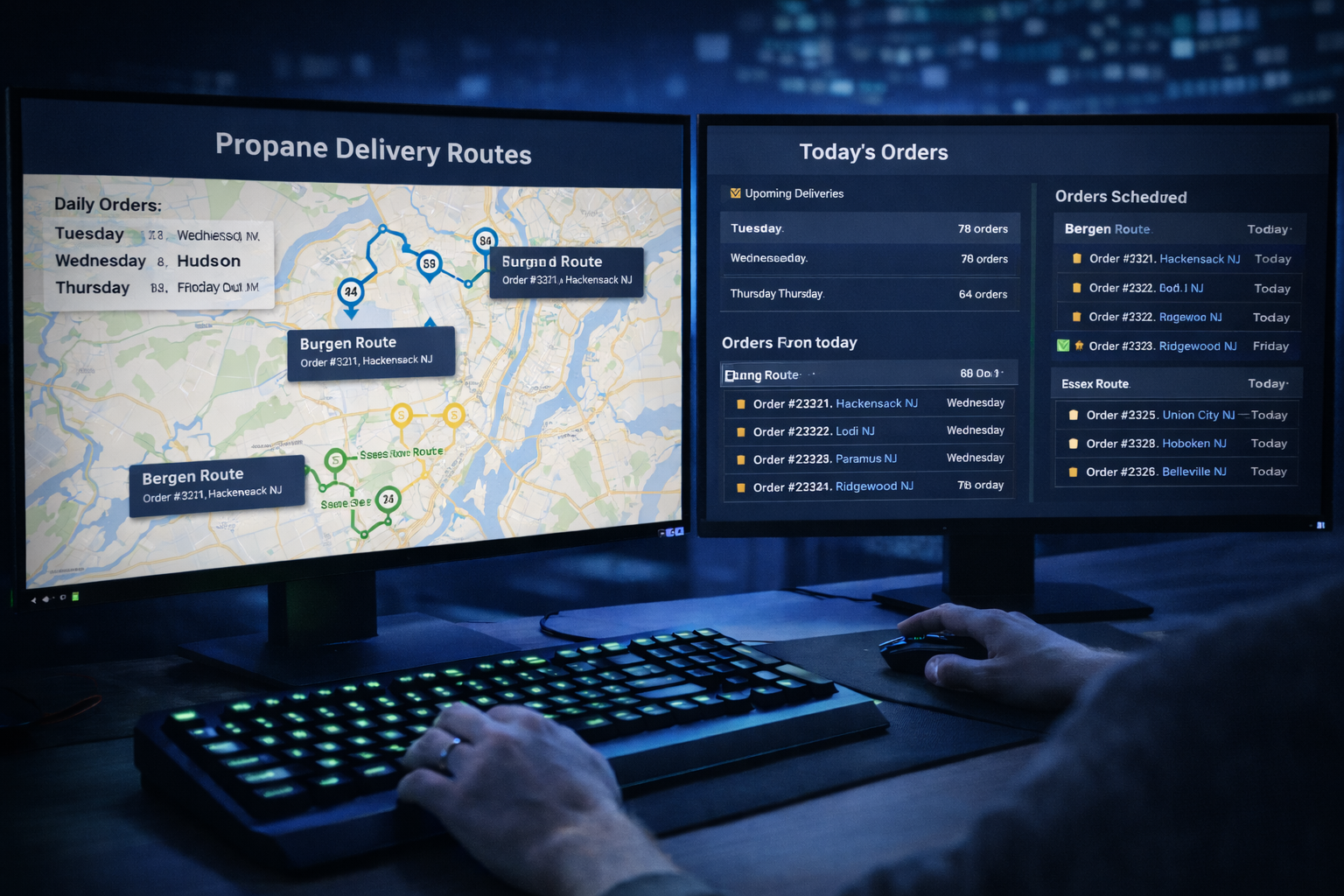 Automation example — JackGas delivery routing and orders system