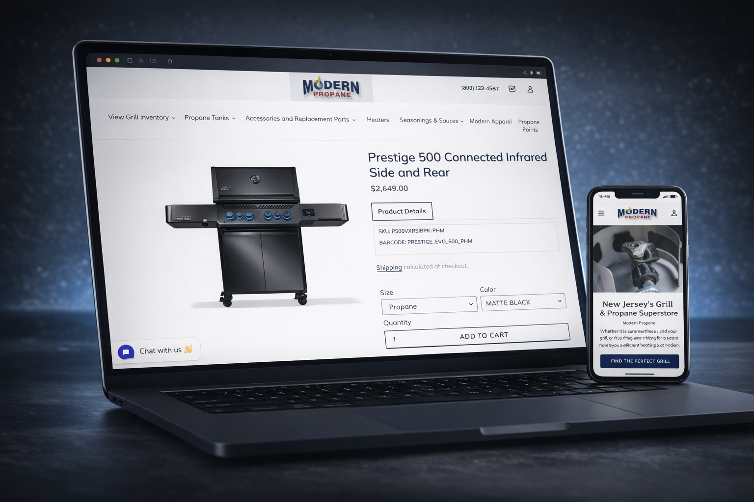 Modern Propane — propane delivery brand visual